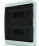 Щит навесной TEKFOR 24 модуля IP41, прозрачная черная дверца 